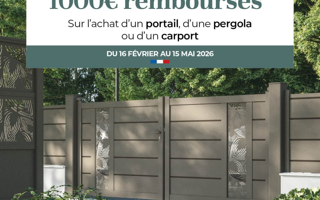 1000€ remboursés sur votre projet extérieur avec KOSTUM
